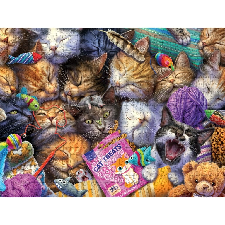 Buffalo Games Cat Nap 750-Piece Cats Puzzle - 24 x 18 Inch
