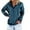 Navy, variant on Womens Sporty Polo Collar Hoodie Solid Color Casual Long Sleeved Sweatshirt Fashionable Womens Top