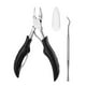 thumbnail image 1 of Soidarity Cortaúñas de acero inoxidable para uñas encarnadas, removedor de uñas de los pies, alicates de bolsillo de viaje para manicura y pedicura, Juegos de manicura Negro Soidarity CE003228-02, 1 of 8