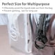 thumbnail image 3 of Tres bolsas de maquillaje impermeables transparentes de PVC, bolsa de lavado de viaje portátil, bolsa de almacenamiento multifuncional blanca, 3 of 5