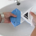 thumbnail image 5 of Limpiador de ventanas magnético, herramienta de cepillo de lavado de limpiaparabrisas de vidrio magnético de doble cara con forma de triángulo azul Herramientas de cepillo de lavado de limpi, 5 of 5