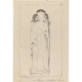 thumbnail image 2 of Maria Denman 11x14 Black Ornate Wood Framed Double Matted Museum Art Print Titled: Queen Eleanor, from Waltham Cross, Published 1829, 2 of 5