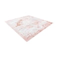 thumbnail image 4 of Unique Loom Kamala Washable Collection Area Rug - Vintage (5' 3" Square Rose Pink/Ivory), 4 of 8