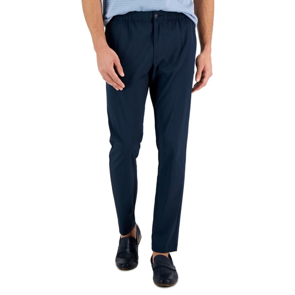 Perry Ellis Portfolio Mens Slim fit Dress Pants XXL / 30 Blue Solid