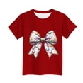 thumbnail image 4 of Manga Corta Crop Top para Niños Niños Pascua Impresa Cuello Redondo Casual Camiseta Tee para 3-14 Años, 4 of 5
