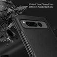 thumbnail image 2 of Case for Google Pixel Fold 5G 7.6" (2023), Google Pixel Fold Leather Case, PU Leather + Hard PC Shell Ultra Thin Slim Durable Protective Phone Case Cover for Google Pixel Fold, Black, 2 of 9