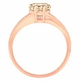 thumbnail image 2 of 1 ct Heart Cut Natural Morganite Solitaire 14K Rose Gold Womens Engagement Ring, 2 of 4