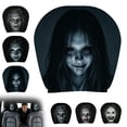 thumbnail image 6 of 2 Pack Halloween Creepy Ghost Woman Face Car Headrest Covers Horror Scary Spirit Head Rest Protector Covers Auto Interior Prank Decor For Car SUV Truck, 6 of 7