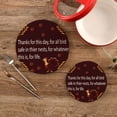 thumbnail image 7 of SKYSONIC 2 pcs Thanksgiving Motivation Quotes Pot Holders Trivets, Heat Resistant Trivets,Turkey Unique Cotton Thread Weave Mats for Hot Pads Pans Pot Bowl Teapot, 7 of 7
