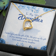 thumbnail image 5 of To My Daughter Bonus Daughter Forever Necklace w Message Card, 5 of 20