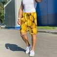 thumbnail image 2 of KLL Ripe Yellow Lemon for Men's 1-Pack Shorts,Sleep Pajama Shorts for Men Soft Pj Shorts Men's Pajama Bottoms Sleepwear -3X-Large, 2 of 7