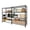 4 Tiers, Width 13.8", variant on Metal Storage Shelves 4-Tier, Heavy Duty Wire Rack Shelving Unit, Adjustable Black Standing Shelves for Garage Kitchen Pantry Room Home & Commercial, H or L-Shaped Shelf