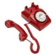 thumbnail image 4 of Teléfono retro giratorio, teléfono fijo antiguo de estilo antiguo con altavoz mecánico para el hogar, la oficina y el hotel, color rojo, 4 of 14
