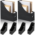 6Pcs Magazine File Holder Durable Vertical File Holder Large Capacity ...
