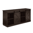 thumbnail image 6 of Aukfa Farmhouse Sliding Barn Door TV Stand for TVs up to 65",Tall Entertainment Center with Storage Cabinets,Espresso, 6 of 9