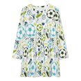 thumbnail image 2 of Sport Sketch Soccer Pattern Loose Dress Evening Dress Summer Dresses for Women Luxury Dress Long Sleeved Dress, 2 of 4