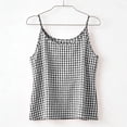 thumbnail image 5 of CCRFTGI Cute Tank Tops for Kids Girls 10-12 Sleeveless Summer Casual Girls Fashion Black Plaid Camisole Tops Comdy Spaghetti Strap Crew Neck Tops Shirts Black 5-6 Years, 5 of 7