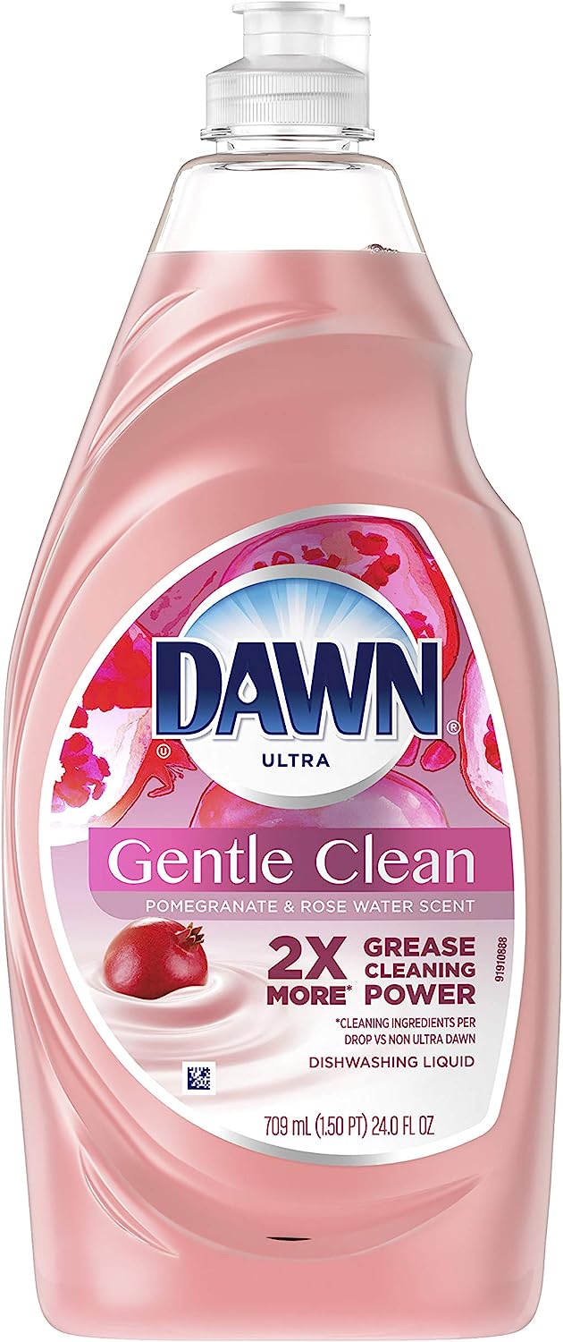 Dawn Gentle Clean Dishwashing Liquid Dish Soap Pomegranate Splash 24 Oz