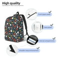 thumbnail image 5 of Daiia Holiday Christmas Cookies Vintage Canvas Backpack for Men and Women ,Hiking Backpack,Travel Laptop Bag for School,Large Capacity Backpack, 5 of 8