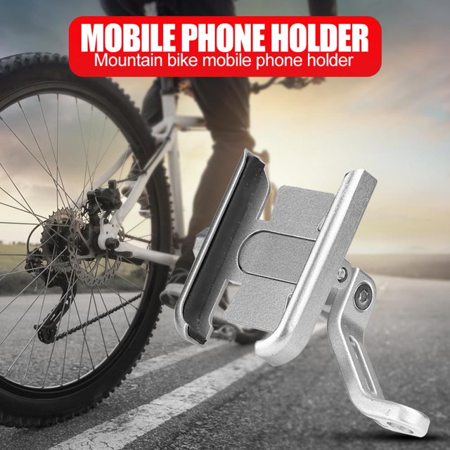 Soporte para teléfono de bicicleta Soporte de teléfono para motocicleta de bicicleta de aleación de aluminio soporte de manillar a prueba de golpes FLhrweasw Nuevo