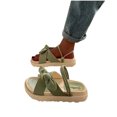thumbnail image 4 of Anuirheih Bow Knot Soft Sole Comfort Flip Flop Beach Sandals Sandals Women (Green), 4 of 4