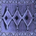 thumbnail image 1 of Ahgly Company Machine Washable Indoor Square Southwestern Blue Country Area Rugs, 7' Square, 1 of 4