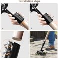 thumbnail image 5 of Wheeled weeder, standing weeder for garden, patio, backyard, lawn, sidewalk, driveway, weeds., 5 of 5
