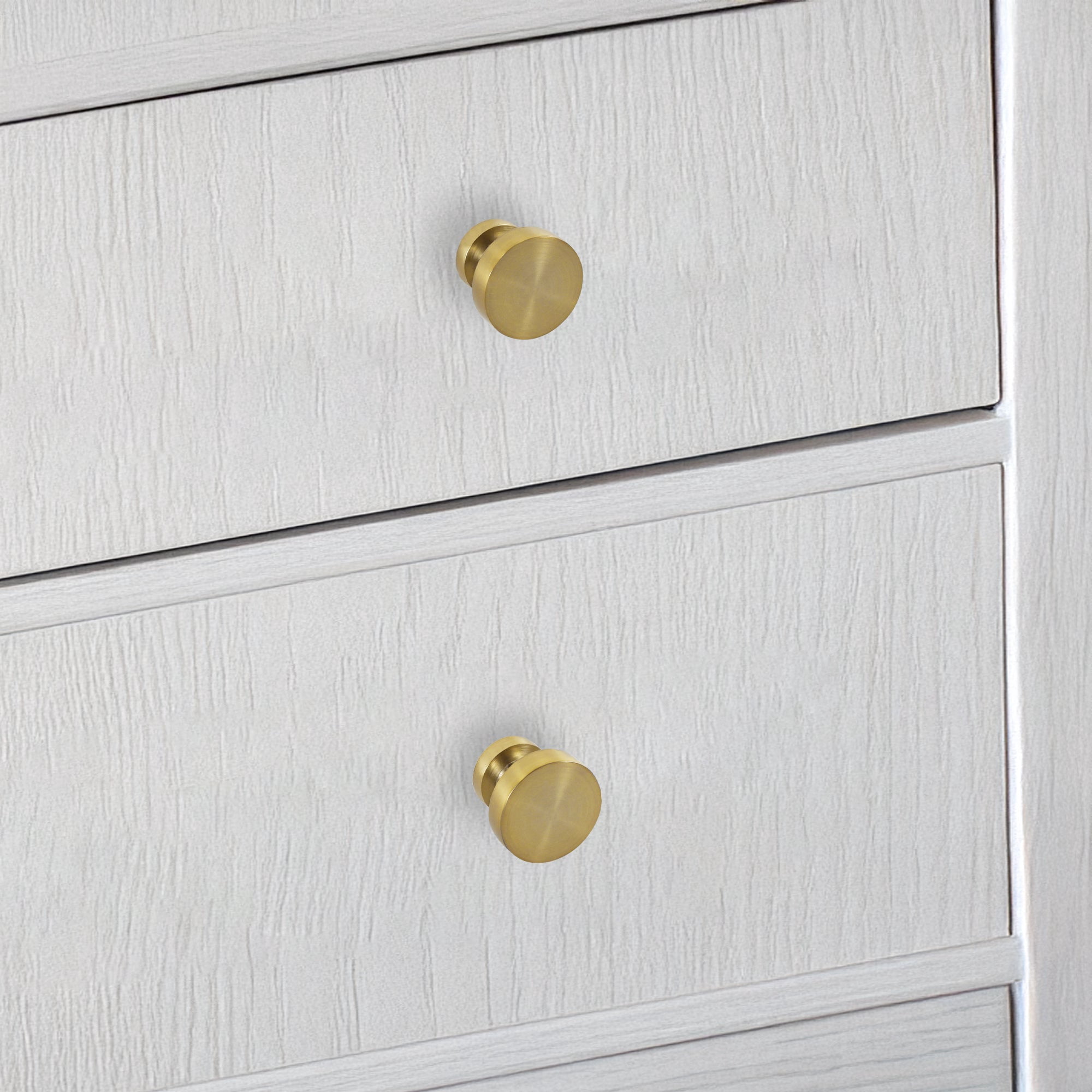 Lumi Home Furnishings Cabinet Knob Vintage Brass 2-Pack