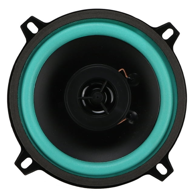 Coaxial Loudspeaker, Simple Installation Double Output HiFi Speaker 12V 60W + Aluminum for Auto Accessories