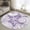 Lavender, Purple, White, variant on 2x6 Runner Rugs for Hallway, Blue Coastal Washable Rug for Entryway, Kitchen Floor, Conch Nautical Summer Starfish Shell Coral Non Slip Area Rugs Low Pile Carpet for Home Decor