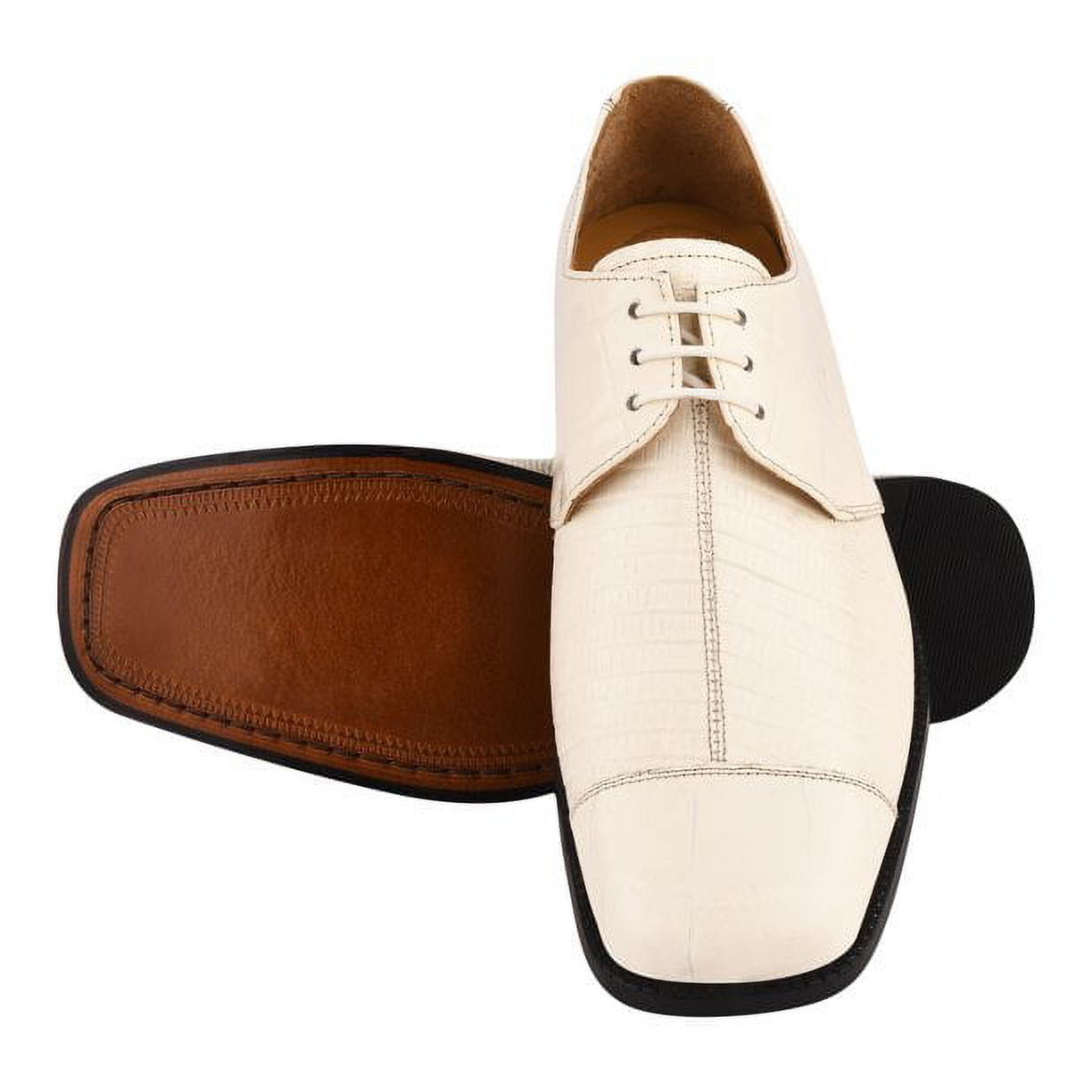 ivory dress shoes men Mens Ivory Cream Italian Style Dress Shoes Summer Wingtip Antonio Cerrelli 7068