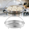 thumbnail image 2 of Food Grade Stainless Steel Steamer Basket 8.85 Inch with Steaming Rack and Support Frame, Foldable Steaming Net for Vegetables Fish Dumplings, Cookware, 2 of 6