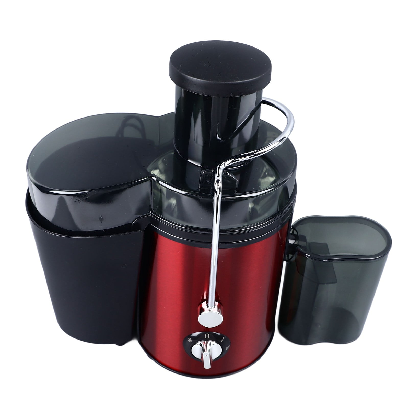 Yajisi 600W Juicer Machine with 2.6 inches / 65mm Wide Feed Chute, Stainless Steel Centrifugal Juicer Extractor for Fruit and Vegetable, Red