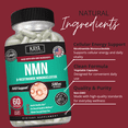 thumbnail image 4 of Kaya Naturals NMN 500 mg Supplement for Cellular Energy Support, Daily Wellness & Vitality, 60 Capsules, 4 of 10