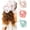 Blue/White/Pink, variant on 3-piece floral headscarf set, chiffon headscarf handkerchief, vintage bohemian style hair scarf, suitable for women and girls