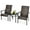 Mix Brown, variant on Gymax 3PCS Rattan Bistro Chair Set Patio Furniture Set W/Table Mix Gray