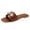 Brown, variant on Fashion Flat Sandals for Women Pearl Sandal Square Toe Summer Slip On Shoes Beach Vacation Footwear Slippers Black Women Sandal