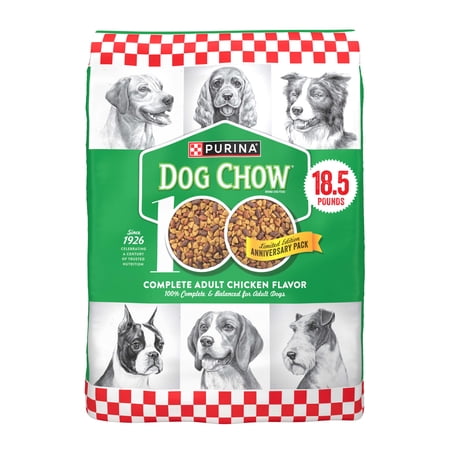 Purina Dog Chow Complete Dry Dog Food for Adult Dogs High Protein Real Chicken 18.5 lb Bag