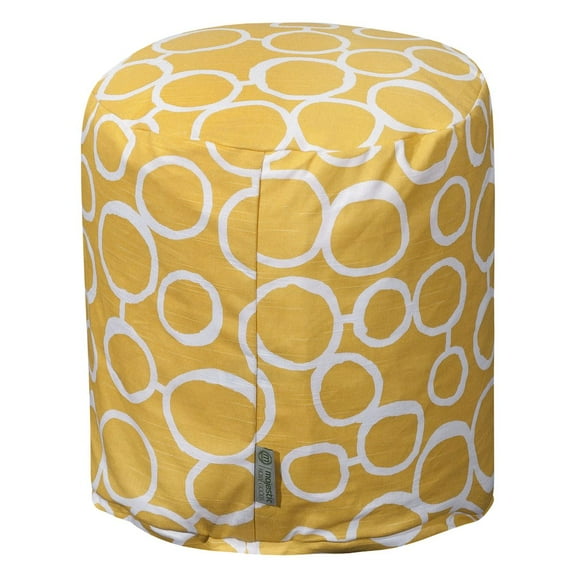 Majestic Home Goods Pouf Fusion Yellow