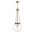 thumbnail image 3 of Innovations Lighting  Beacon - 1 Light 14" Pendant Clear/Antique Copper, 3 of 5