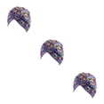 thumbnail image 2 of Minnieouse Nudo Turbante Estampado Hijab Beanie Estilo bohemio Gorros plisados ​​Accesorios para el cabello femenino Gorro Banquete de Type1 NO1, 2 of 6