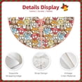 thumbnail image 3 of Rateoe Cartoon Owls 1 Pattern Christmas Tree Skirt with Ties , Christmas Tree Decorations, Farmhouse Christmas Decor Xmas Holiday Decorations-30", 3 of 6