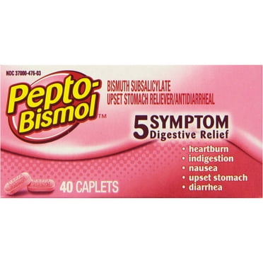 Pepto-bismol Original Caplets, 40 CT (Pack of 6)