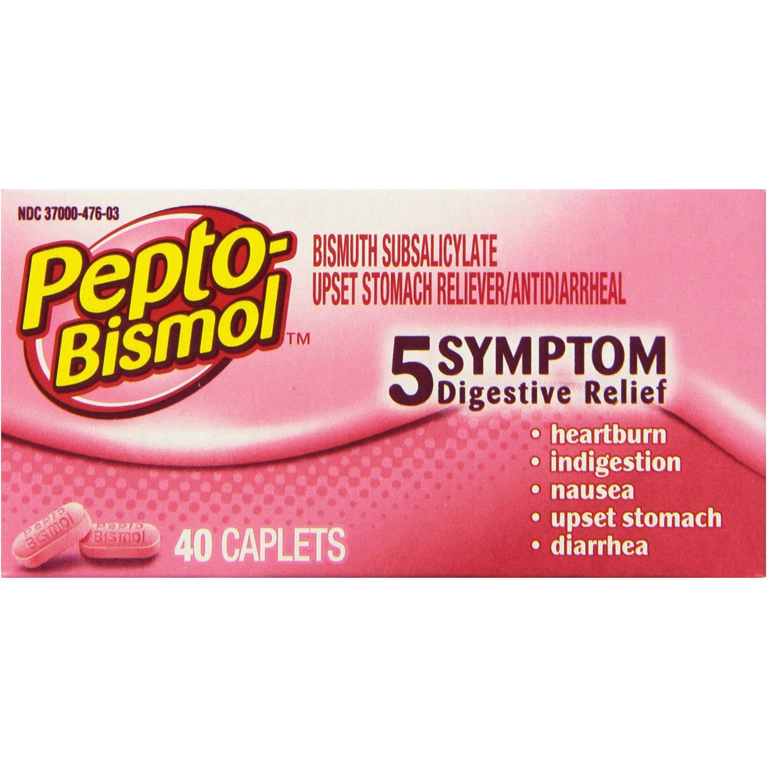 Pepto-bismol Original Caplets, 40 CT (Pack of 6)