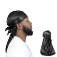 thumbnail image 1 of Durag ForceWave Silky Satin Deluxe, paquete de 2 piezas, color negro, 1 of 8