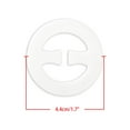 thumbnail image 4 of Bra Shoulder Strap Clips Buckles Bra Strap Anti-Slip Buckles Straps for Women White-Round Shape, 4 of 6