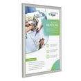 thumbnail image 4 of M&T Displays Snap Poster Frame 11x14 Inch Silver 0.59" Aluminum Profile Front Loading Wall Mounting Picture Photo Document Certificate Sign Holder Mitered Corner Anti Glare Cover (10 pack), 4 of 8