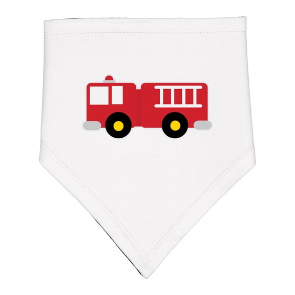 Inktastic Fire Truck Childs Fireman Baby Bandana Bib