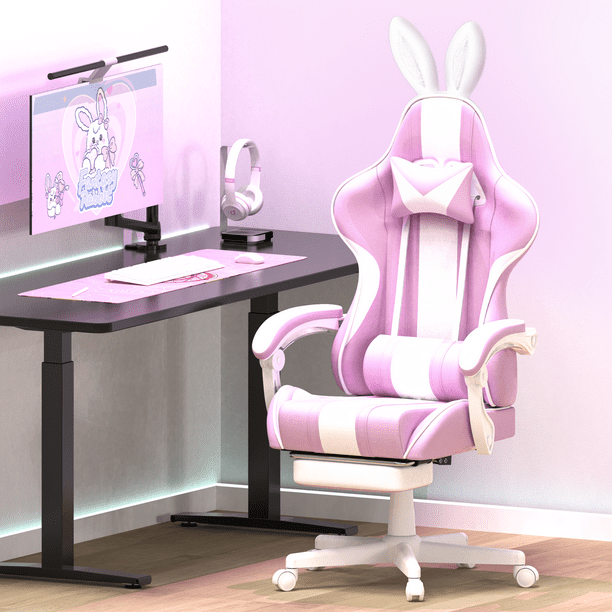 Purple Gamer Girl Bunny Chair Soontrans Purple Gamer Chair With - Main Image