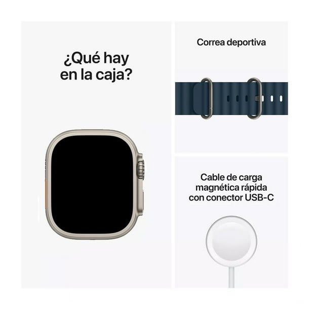 Apple Watch Ultra 49mm Titanio GPS+celular Azul Reacondicionado